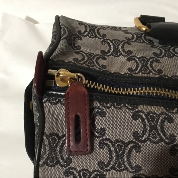 Authentic CELINE Boston Bag Canvas - Picture 9 of 13